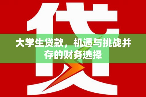 八里大学生贷款，机遇与挑战并存的财务选择