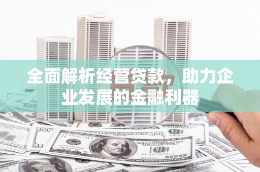 八里全面解析经营贷款，助力企业发展的金融利器