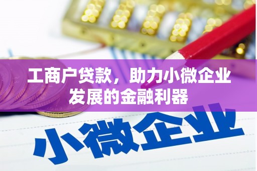 八里工商户贷款，助力小微企业发展的金融利器