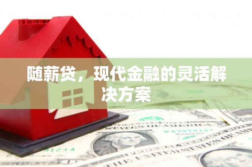 八里随薪贷，现代金融的灵活解决方案