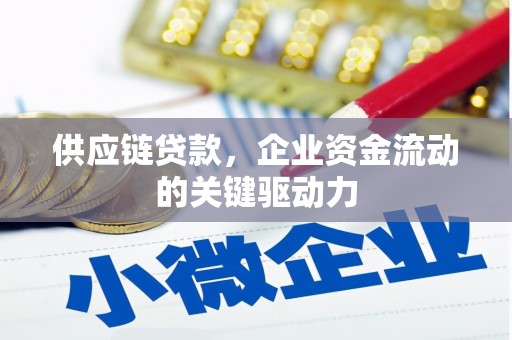 八里供应链贷款，企业资金流动的关键驱动力