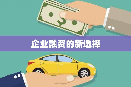 八里企业融资的新选择