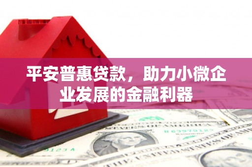 八里平安普惠贷款，助力小微企业发展的金融利器