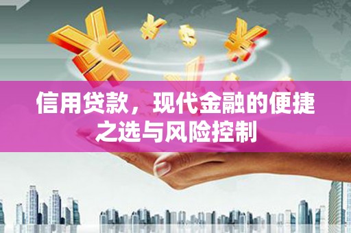 八里信用贷款，现代金融的便捷之选与风险控制