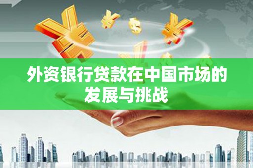 八里外资银行贷款在中国市场的发展与挑战