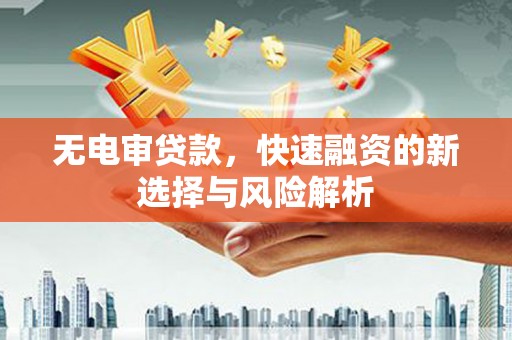 八里无电审贷款，快速融资的新选择与风险解析