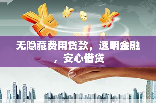 八里无隐藏费用贷款，透明金融，安心借贷
