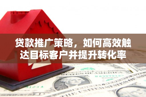 八里贷款推广策略，如何高效触达目标客户并提升转化率