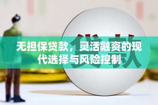 八里无担保贷款，灵活融资的现代选择与风险控制