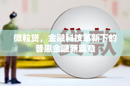 八里微粒贷，金融科技革新下的普惠金融新篇章