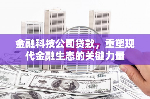 八里金融科技公司贷款，重塑现代金融生态的关键力量