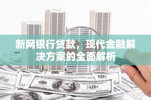 八里新网银行贷款，现代金融解决方案的全面解析
