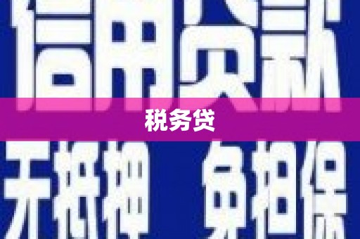 八里税务贷