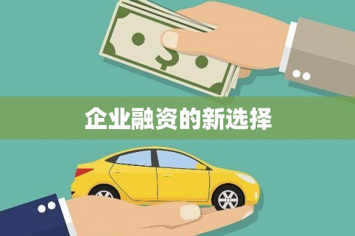 八里企业融资的新选择