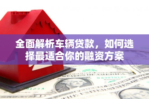 八里全面解析车辆贷款，如何选择最适合你的融资方案