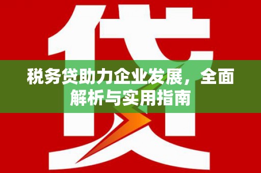 八里税务贷助力企业发展，全面解析与实用指南