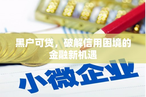 八里黑户可贷，破解信用困境的金融新机遇