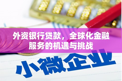 八里外资银行贷款，全球化金融服务的机遇与挑战