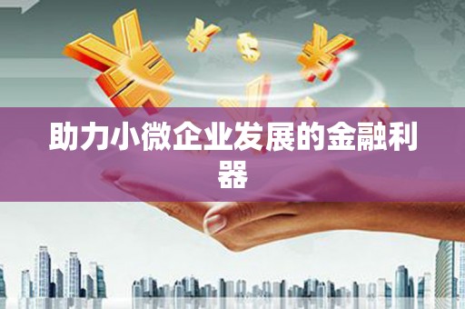 八里助力小微企业发展的金融利器