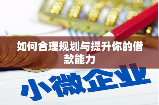 八里如何合理规划与提升你的借款能力