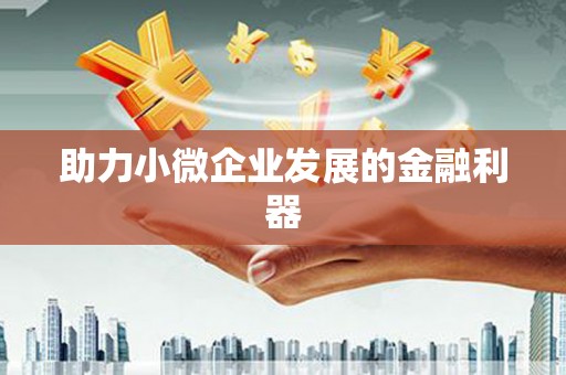 八里助力小微企业发展的金融利器