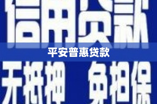 八里平安普惠贷款